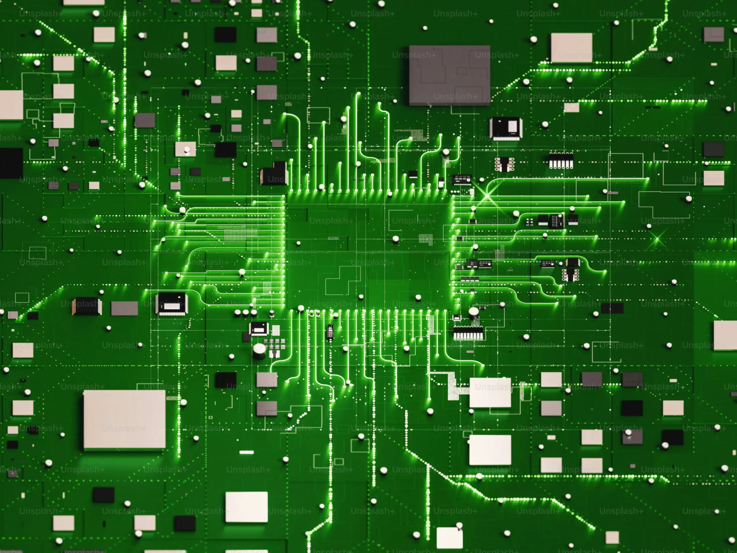 Circuit imprimé représentant l'architecture modulaire Bedrock WordPress