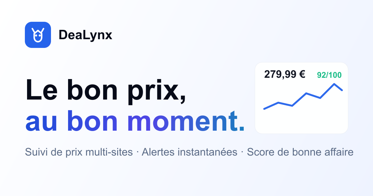 DeaLynx, suivi de prix et alertes bons plans